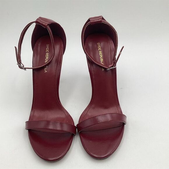 Shoe Republica Women's Red Strappy Stiletto Heels Size 9 Formal - Picture 1 of 11